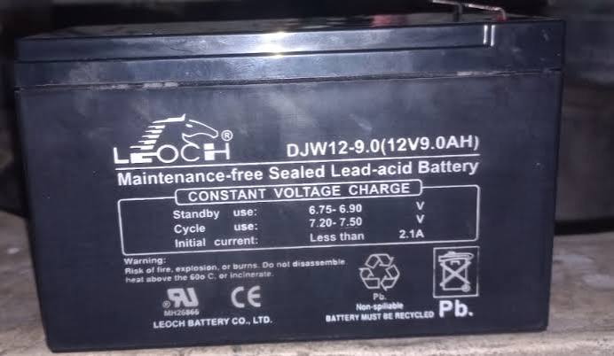 Leoch LP12-9 (12 V 9 Ah) – Baterie do UPS